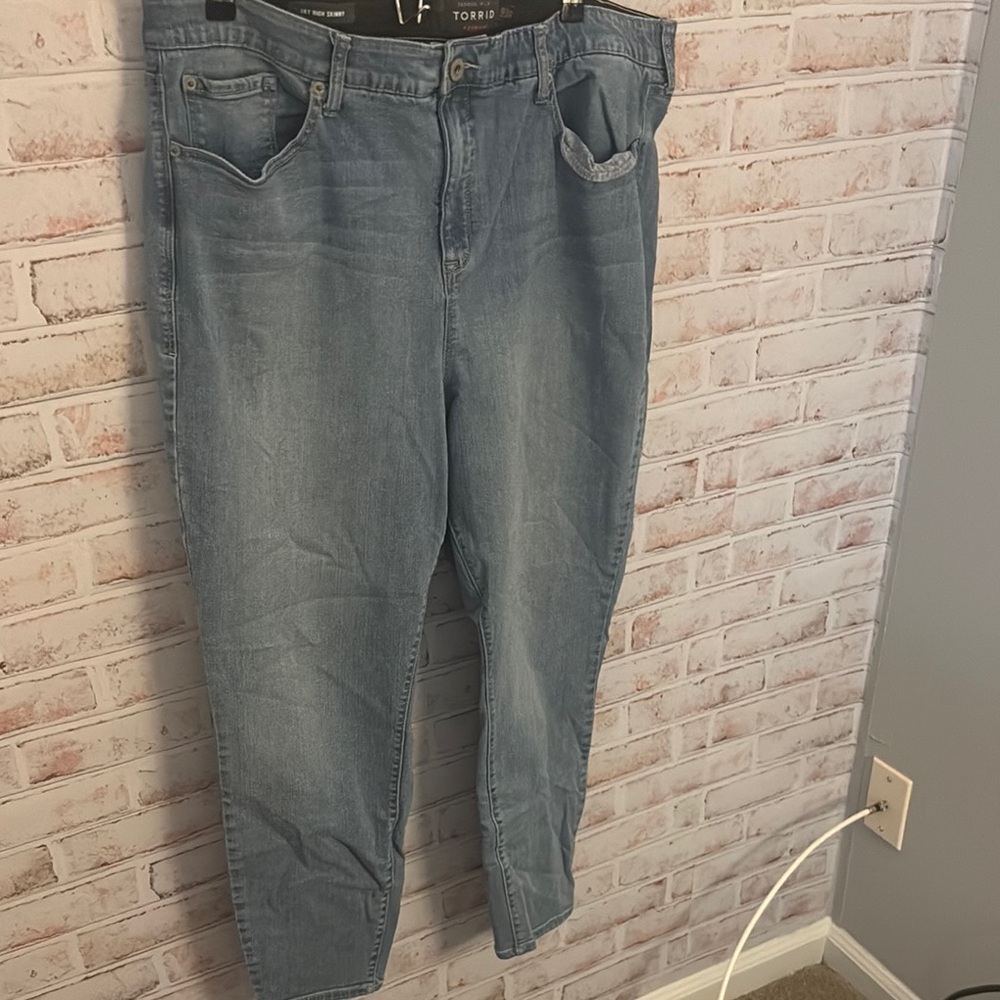 Torrid Blue Skinny Jeans with Sleek Fit